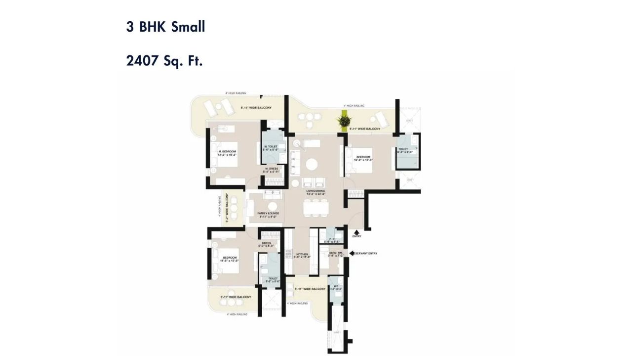 4S The Aurrum — 3 BHK