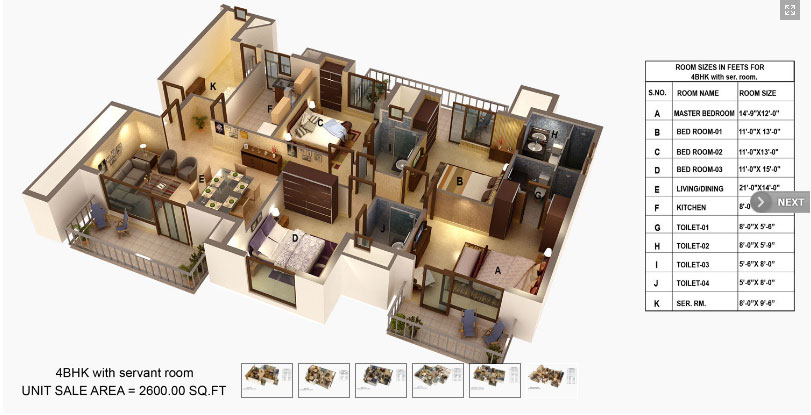 Ansal Estella — Floor Plan 3