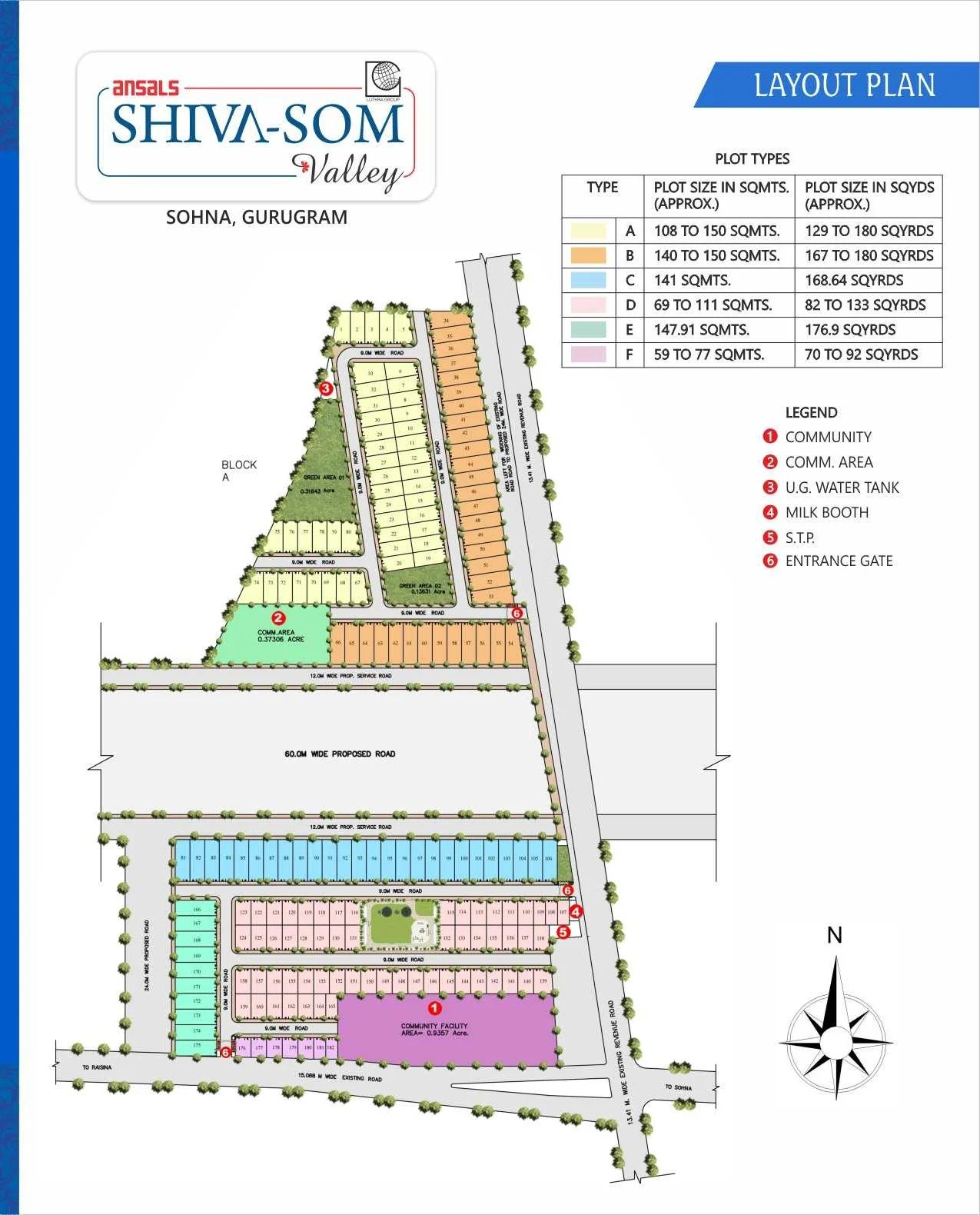 Ansals Shiva Som Valley — Layout Plan, Sector 35