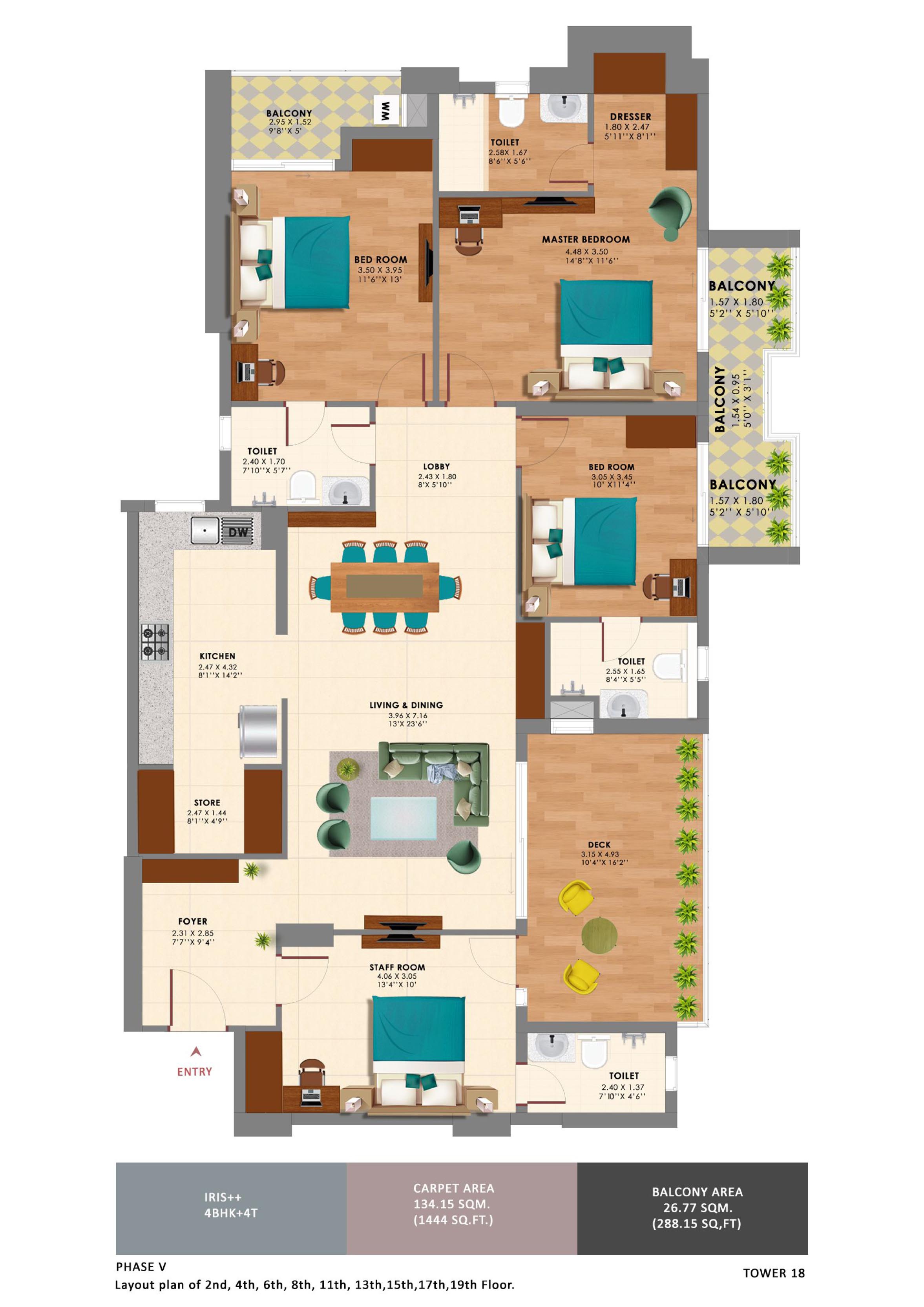 Ashiana Amarah — Floor Plan 2