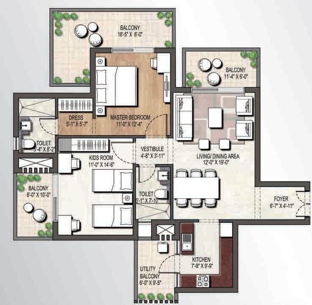 Assotech Blith — Floor Plan 1