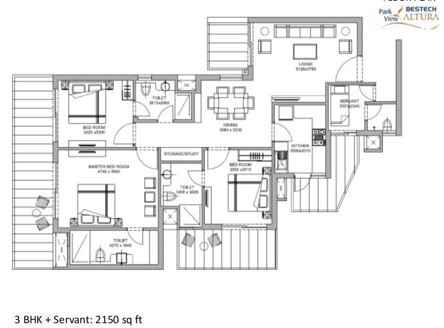Bestech Park View Altura — Floor Plan 2