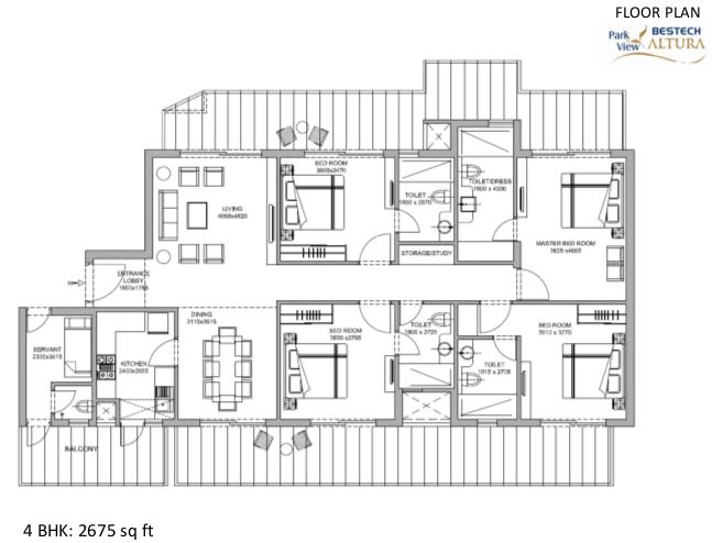 Bestech Park View Altura — Floor Plan 3