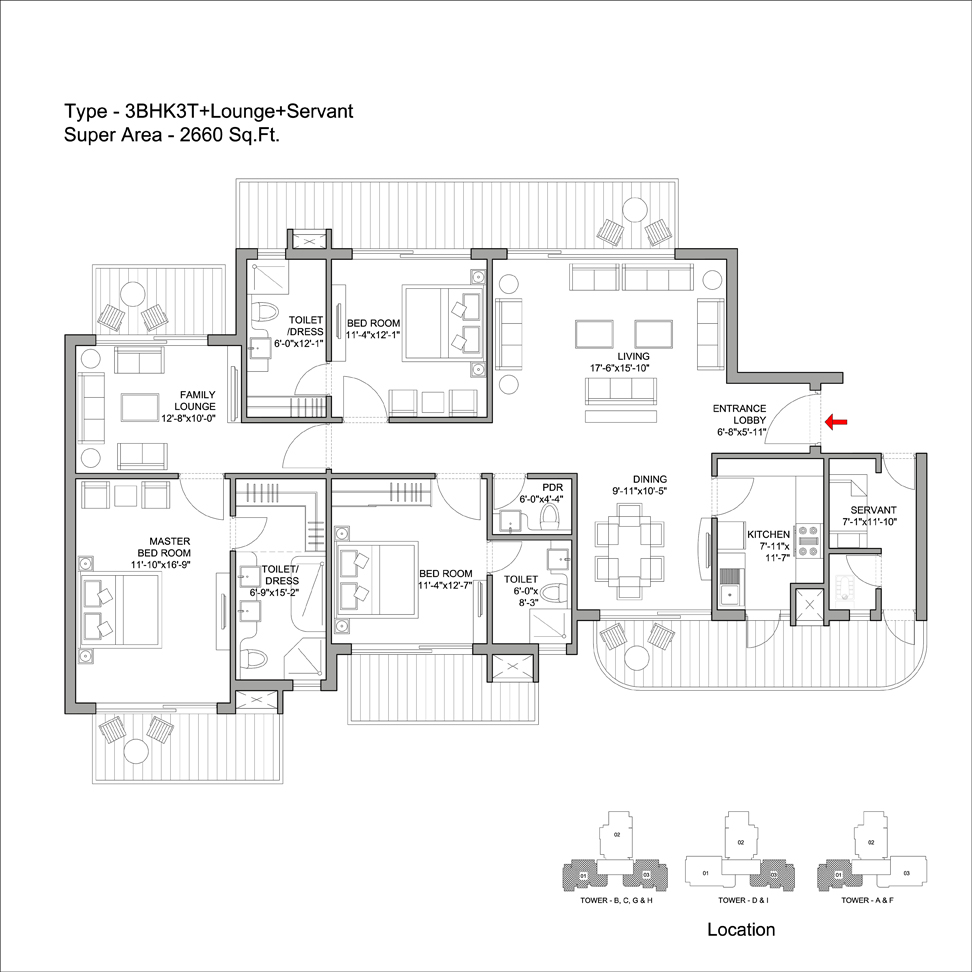 Bestech Park View Grand Spa — Floor Plan 1