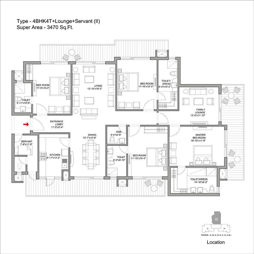 Bestech Park View Grand Spa — Floor Plan 3
