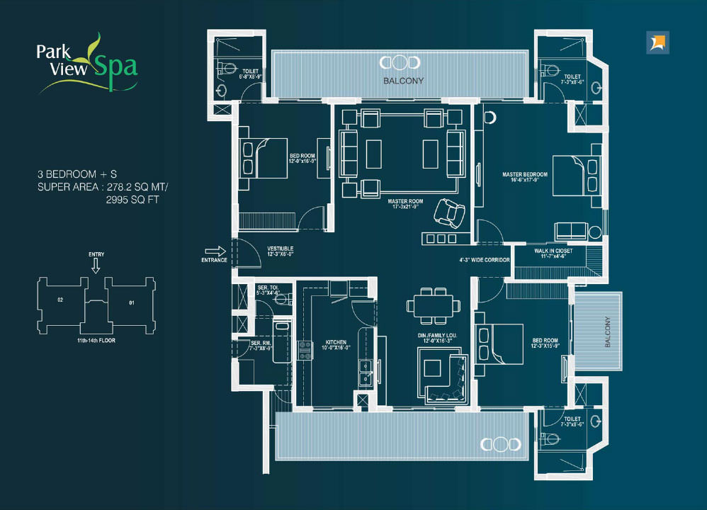 Bestech Park View Spa — Floor Plan 1