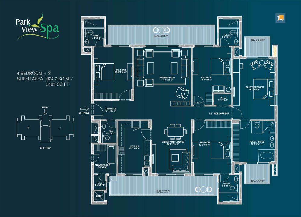 Bestech Park View Spa — Floor Plan 2