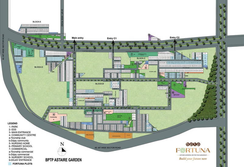 BPTP Astaire Gardens — Master Layout Plan