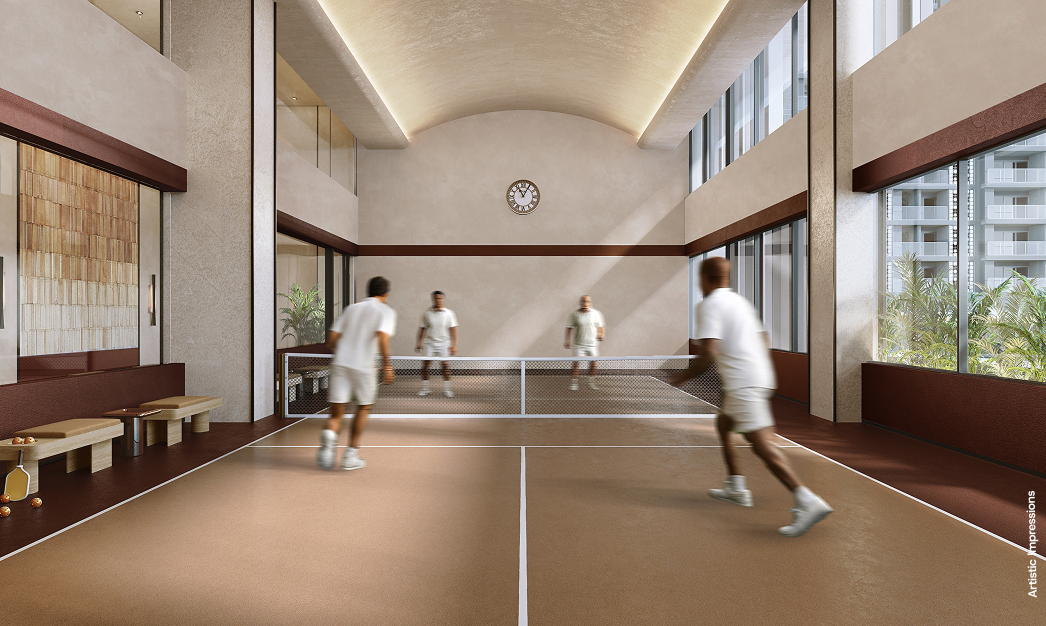 BPTP Amstoria Verti-Greens — Indoor Pickleball / Badminton Court