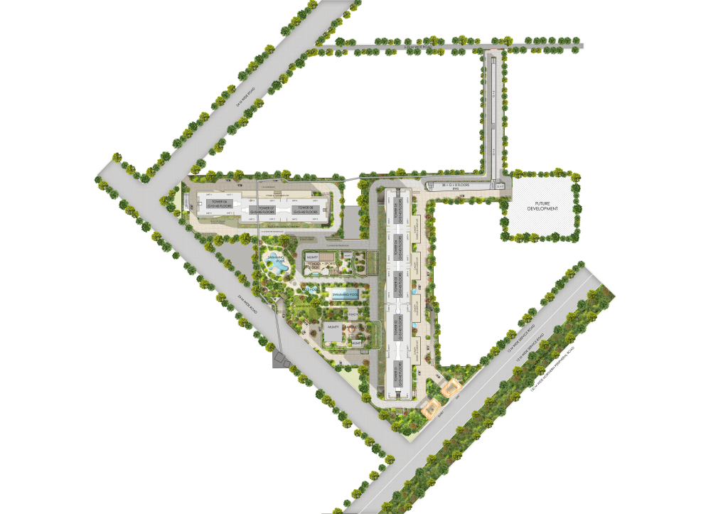 BPTP Amstoria Verti-Greens — Site & Master Plan, Amstoria 102 Township