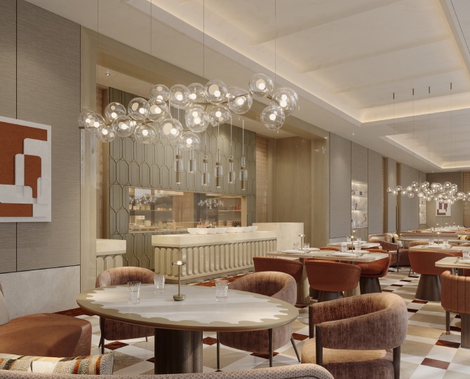 BPTP Amstoria Verti-Greens — 3 BHK Fine Dining Amenity