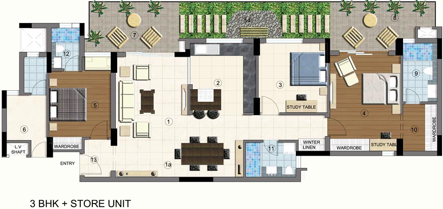 Lumbini Terrace Homes — Floor Plan 2
