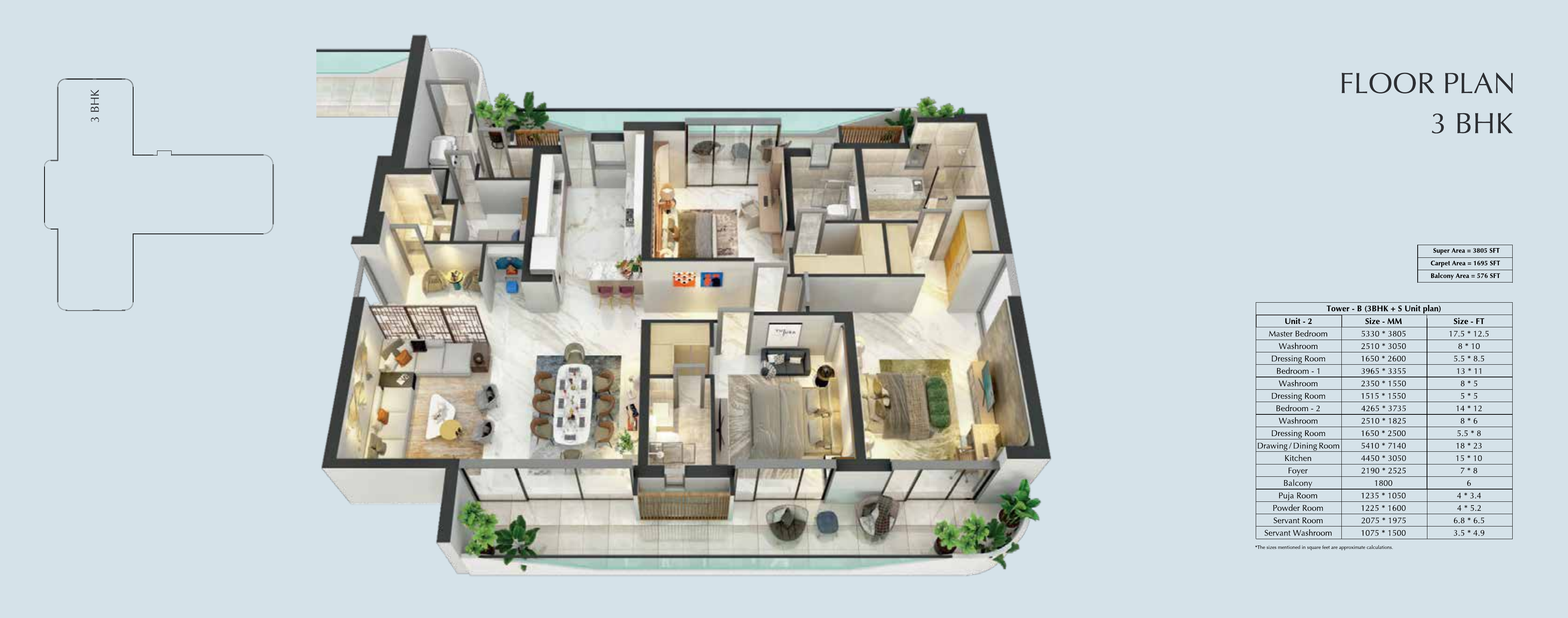 Central Park Park Bignonia — Floor Plan 3