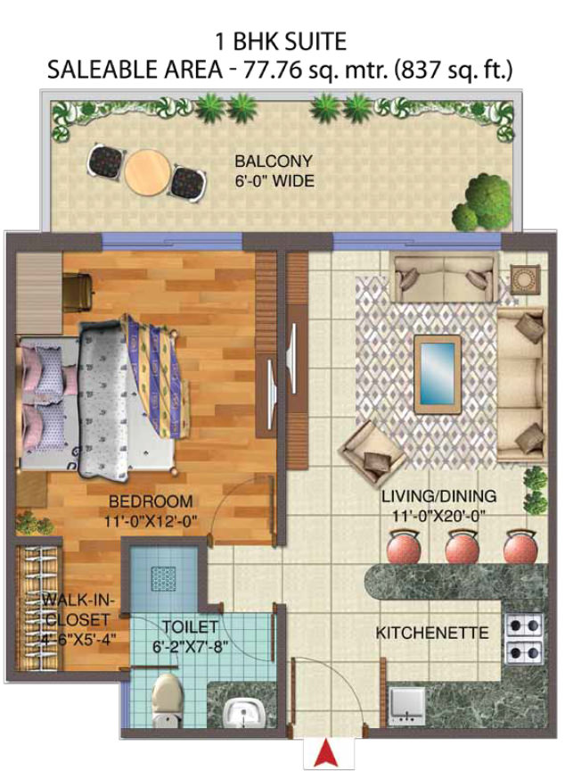Central Park Park The Room — Floor Plan 2