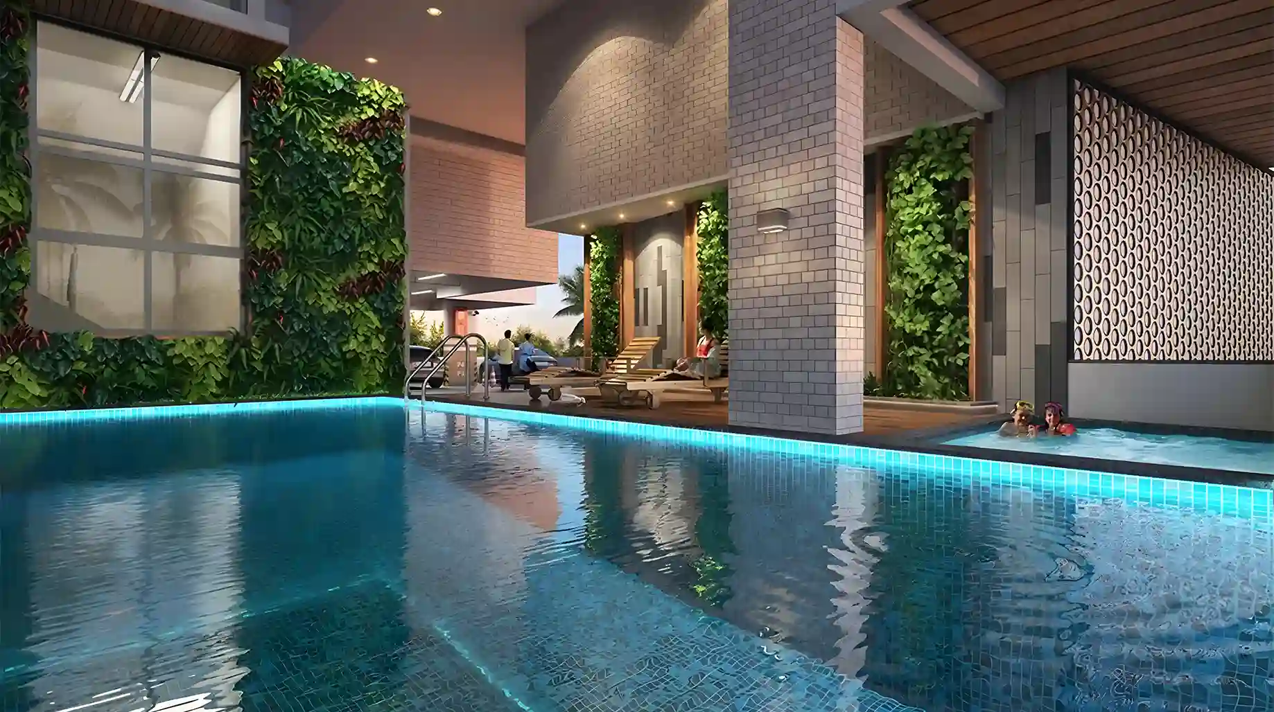 Elevate Homes Delhi — Pool & Clubhouse