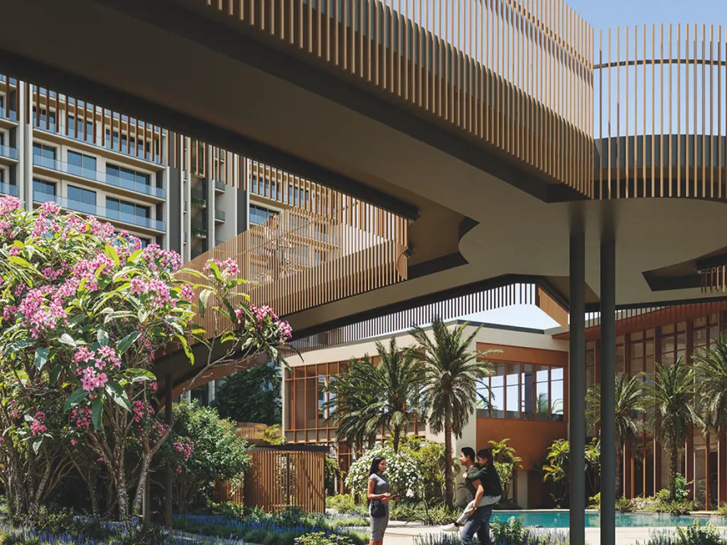 Conscient Parq — Sky Bridge & Clubhouse View