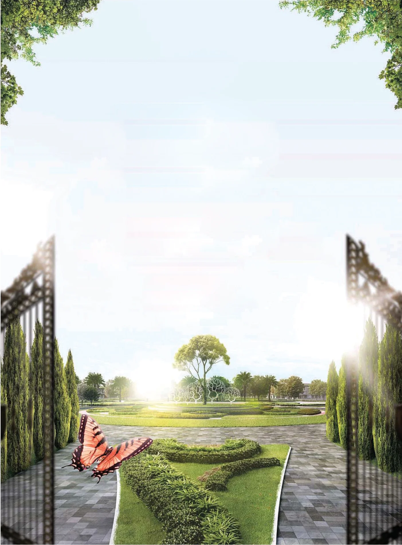 Corona Green — Entrance Gate View