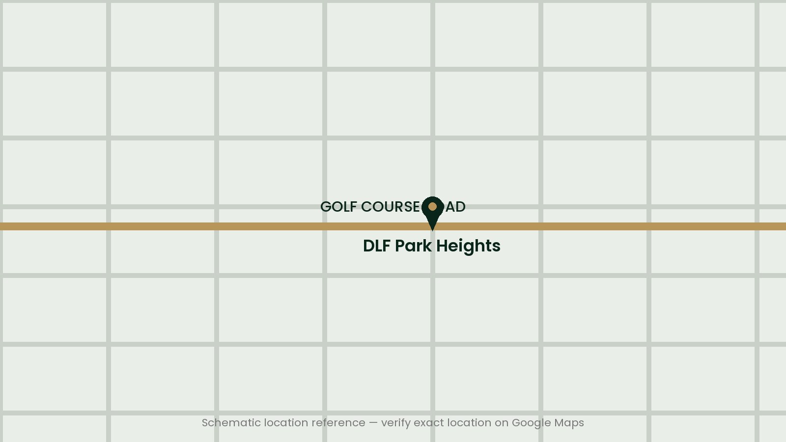 DLF Park Heights — Location Map, Sector 54