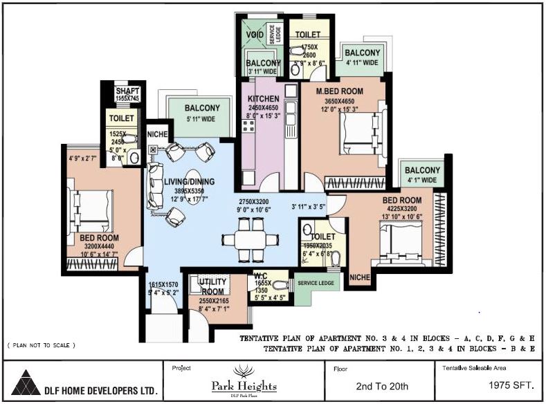 DLF Park Place — Floor Plan 1