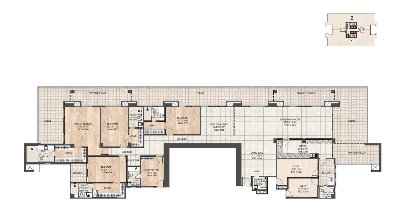 DLF Privana North — Floor Plan 3