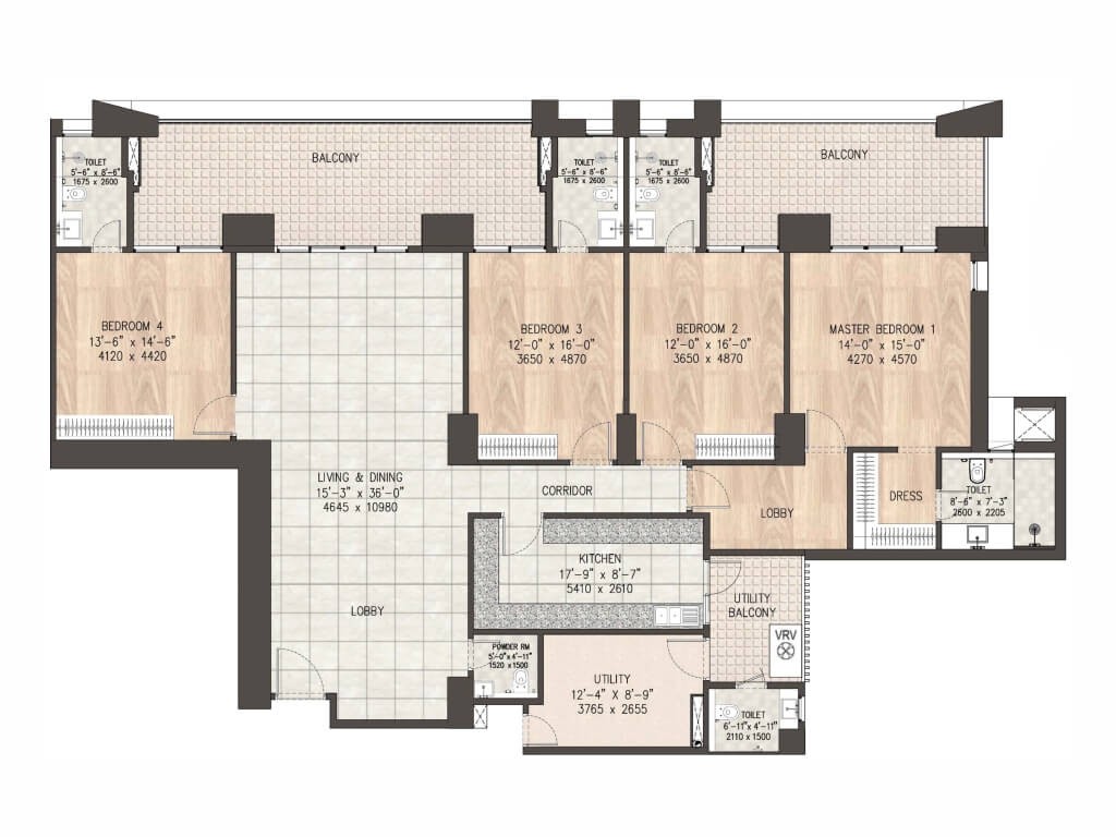 DLF Privana West — Floor Plan 2