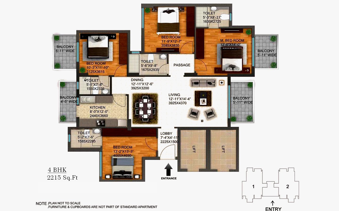 DLF Regal Gardens — Floor Plan 3