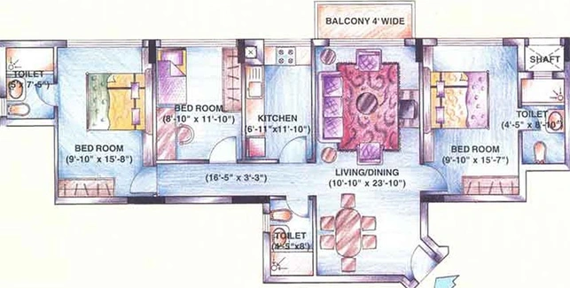 DLF Ridgewood Estate — Floor Plan 1
