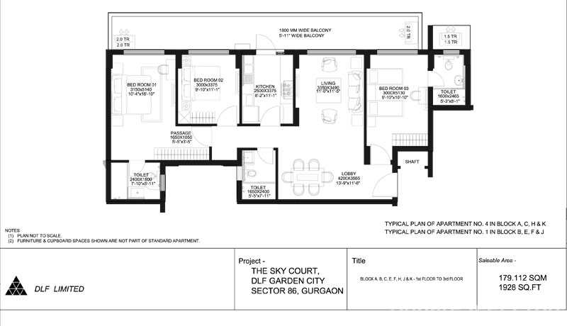 DLF Skycourt — Floor Plan 2