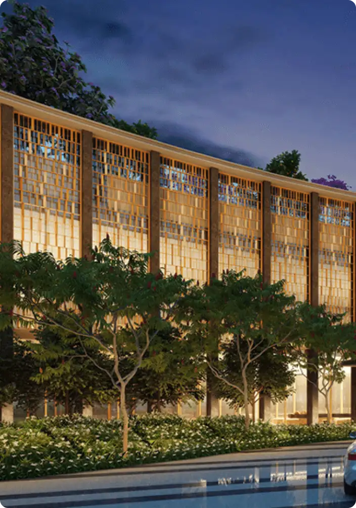 DLF The Aureva — Landscaped Grounds