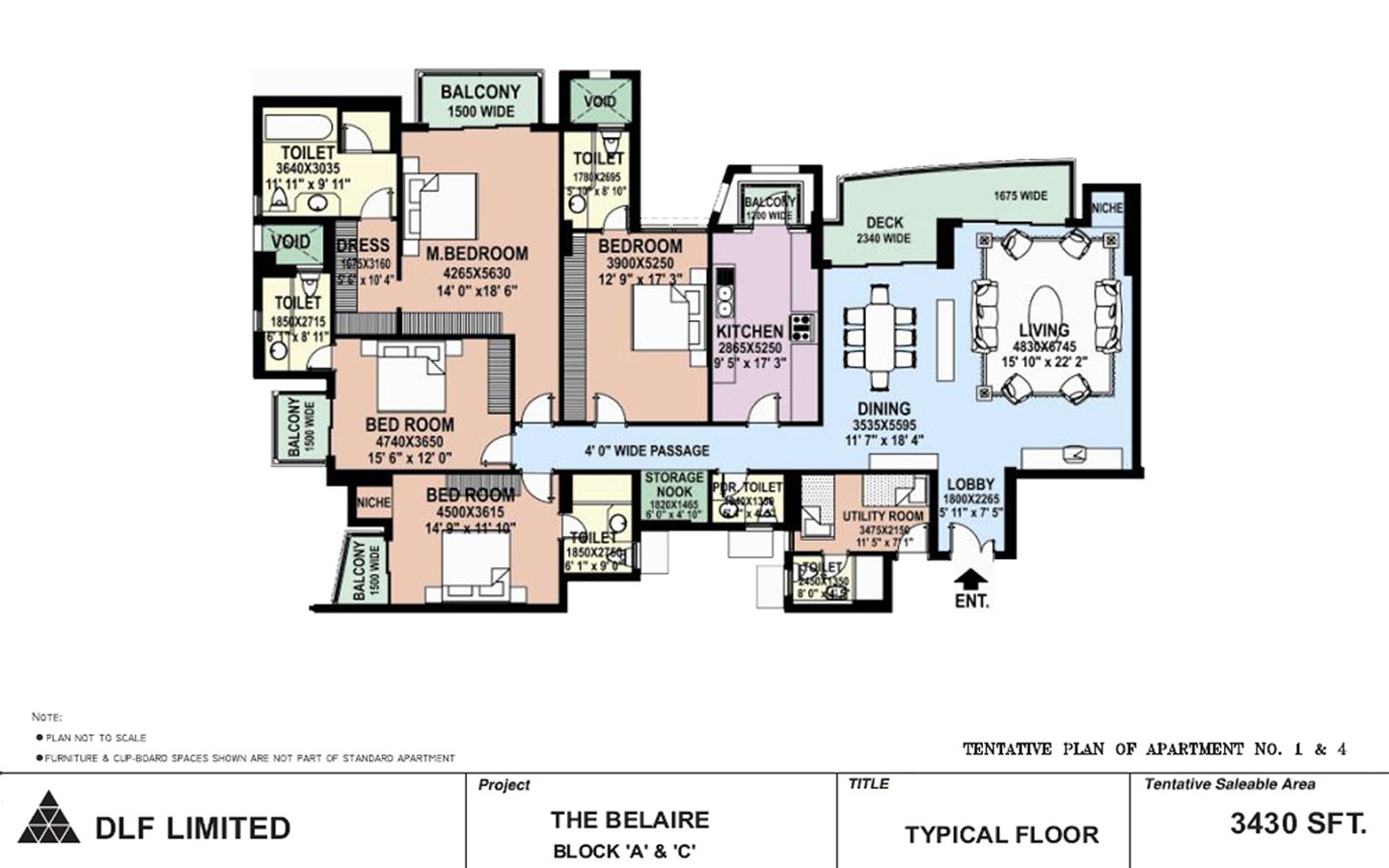 DLF The Belaire — Floor Plan 2