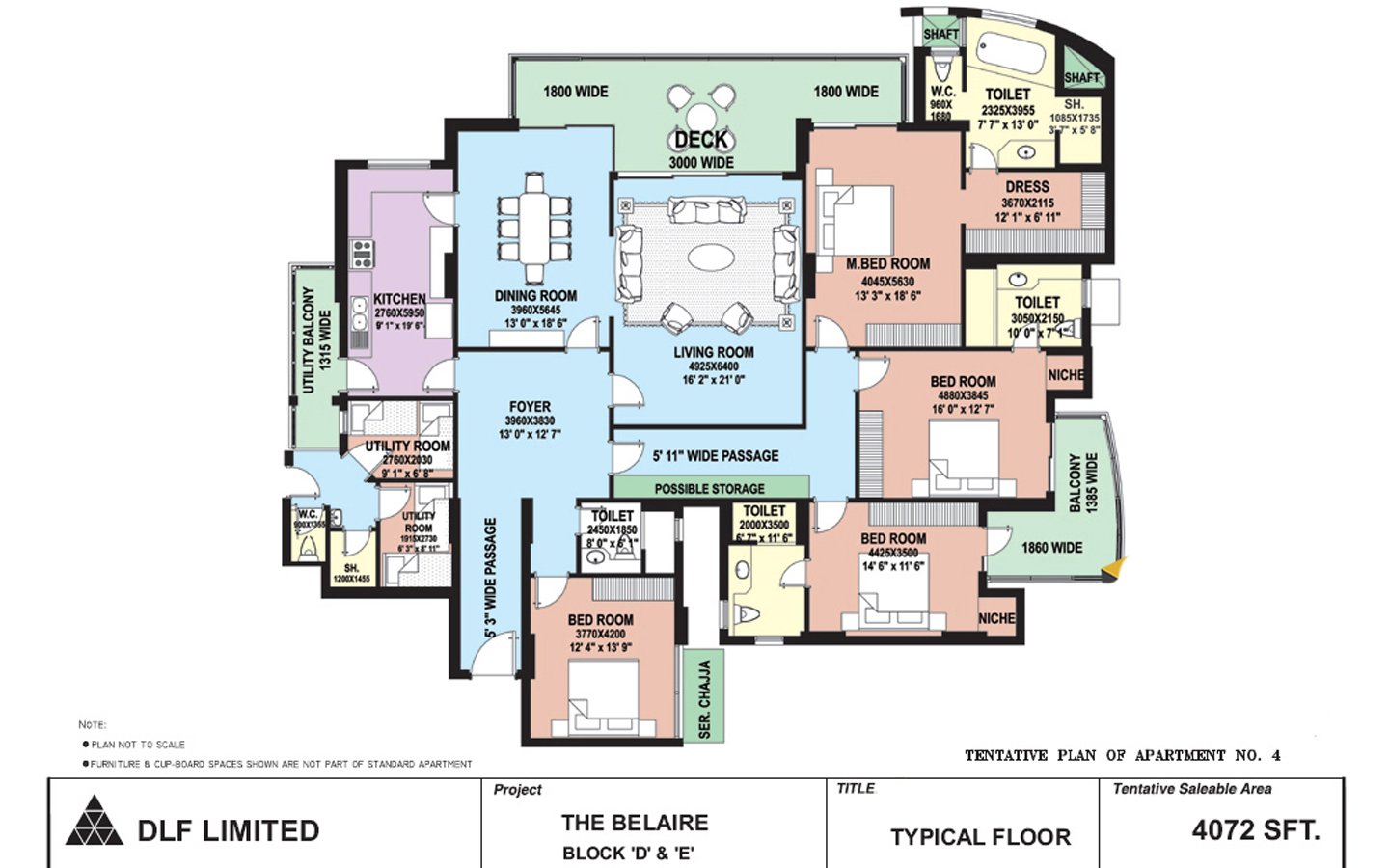 DLF The Belaire — Floor Plan 3