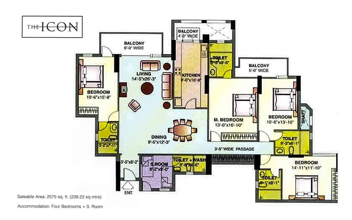 DLF The Icon — Floor Plan 1