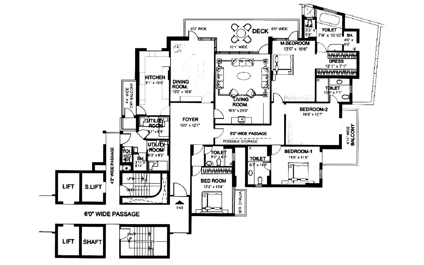 DLF The Pinnacle — Floor Plan 1