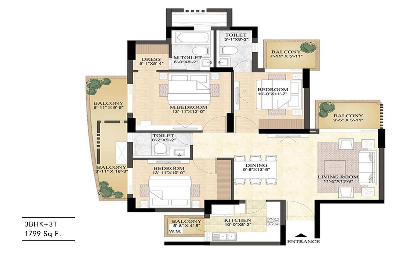 DLF The Primus — Floor Plan 1