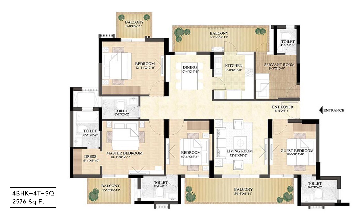 DLF The Primus — Floor Plan 4
