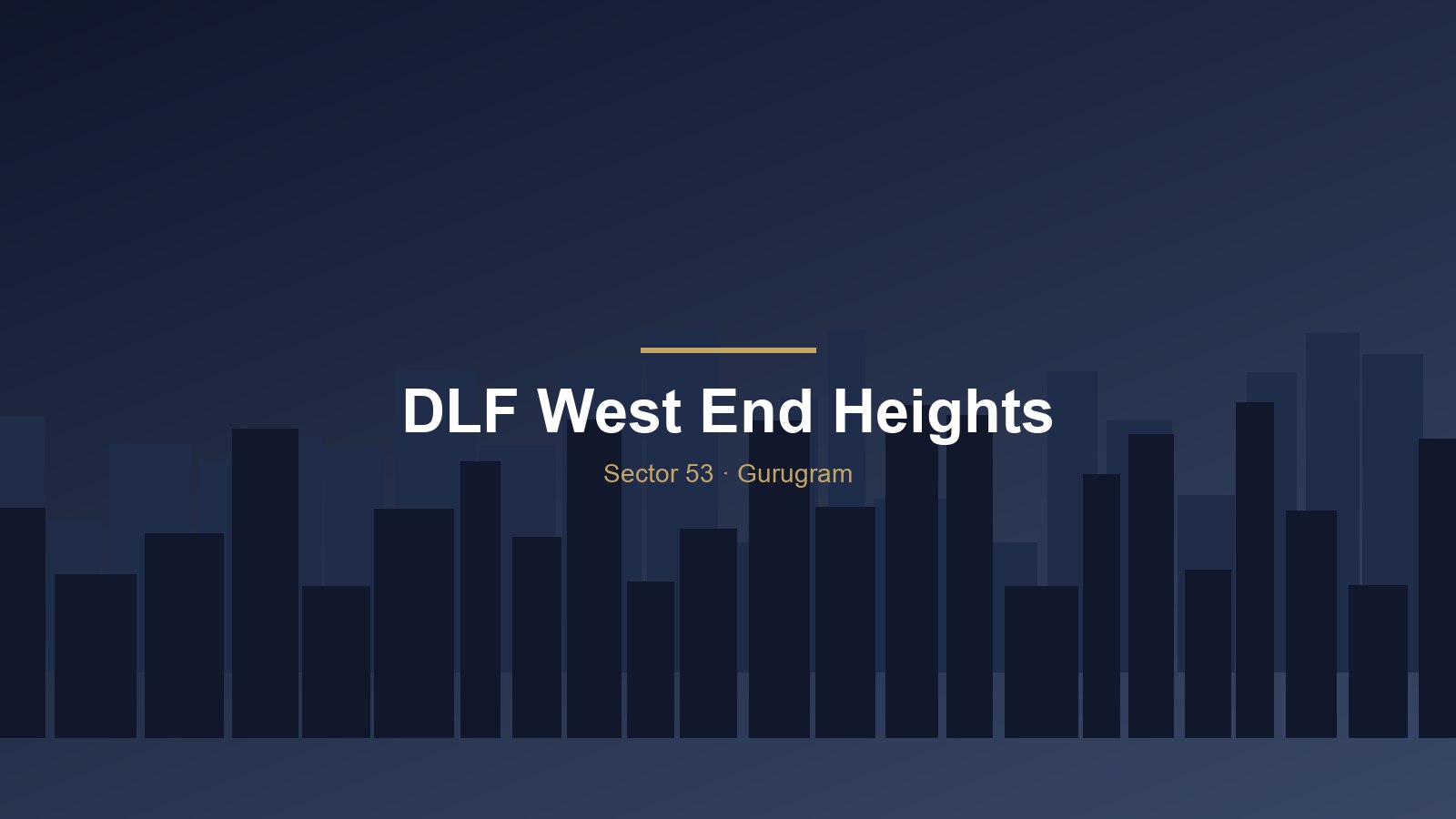 DLF West End Heights — Community Exterior