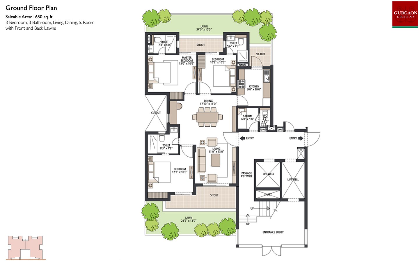 Emaar Gurgaon Greens — Floor Plan 2