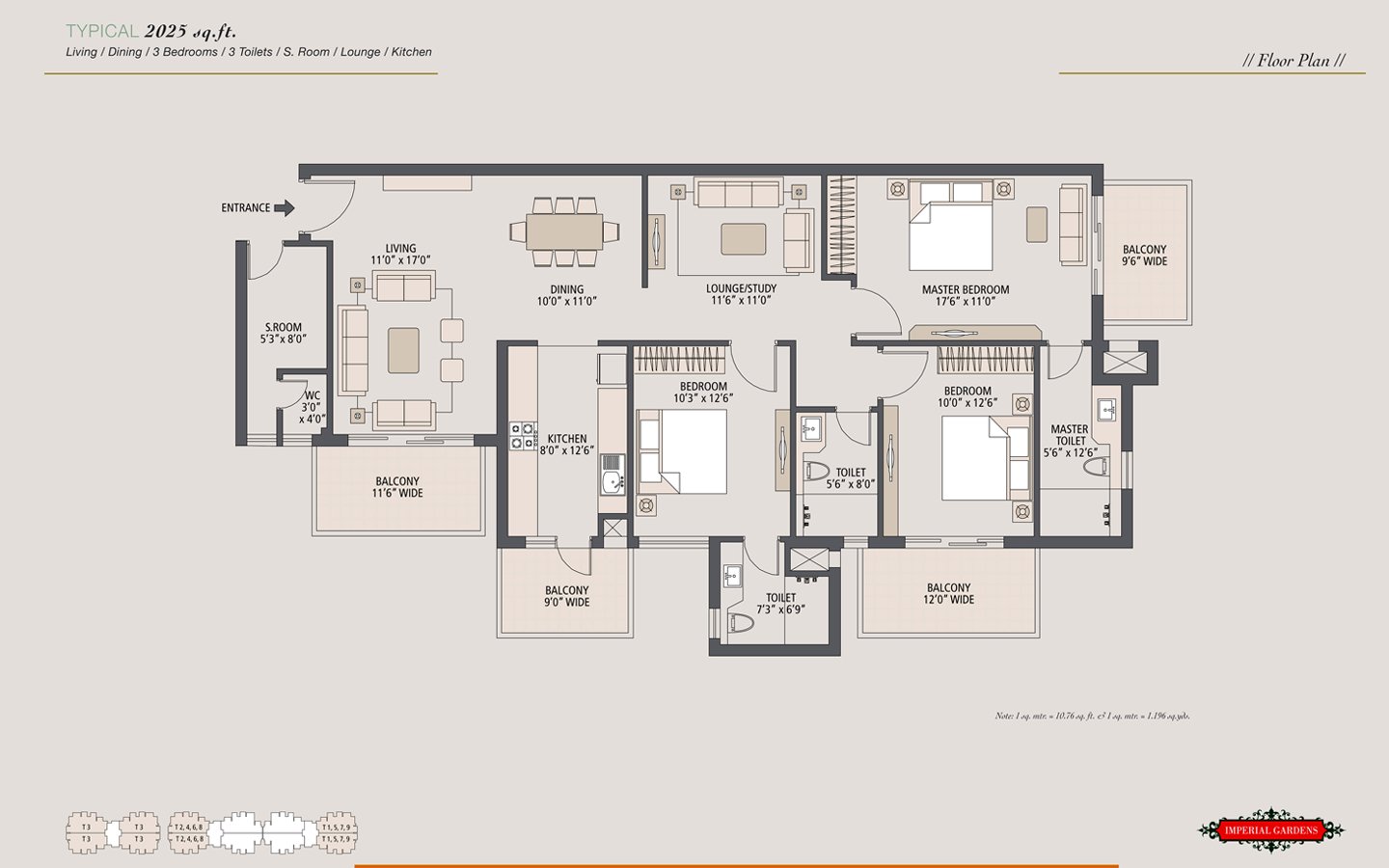 Emaar Imperial Gardens — Floor Plan 2