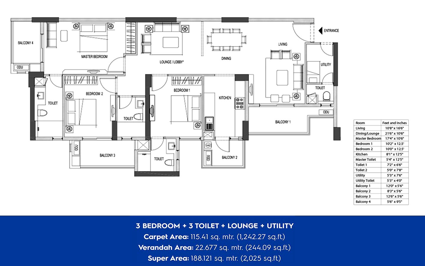 Emaar Palm Heights — Floor Plan 2