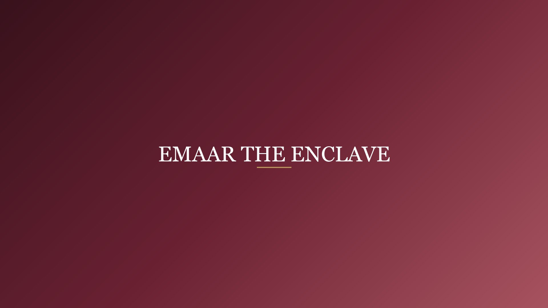 Emaar The Enclave — Tower View