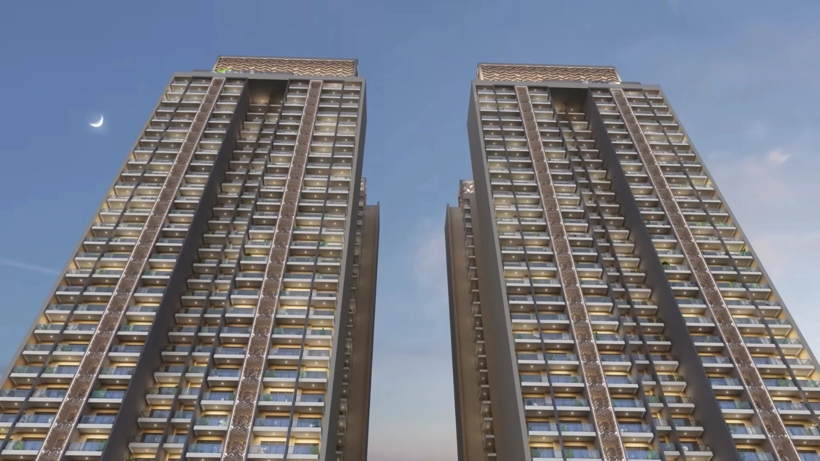 Experion Sector 88A — Twin Tower Facade
