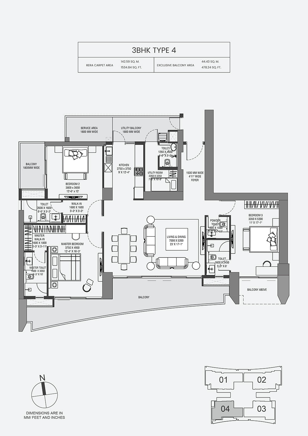 The Trillion — Floor Plan 3