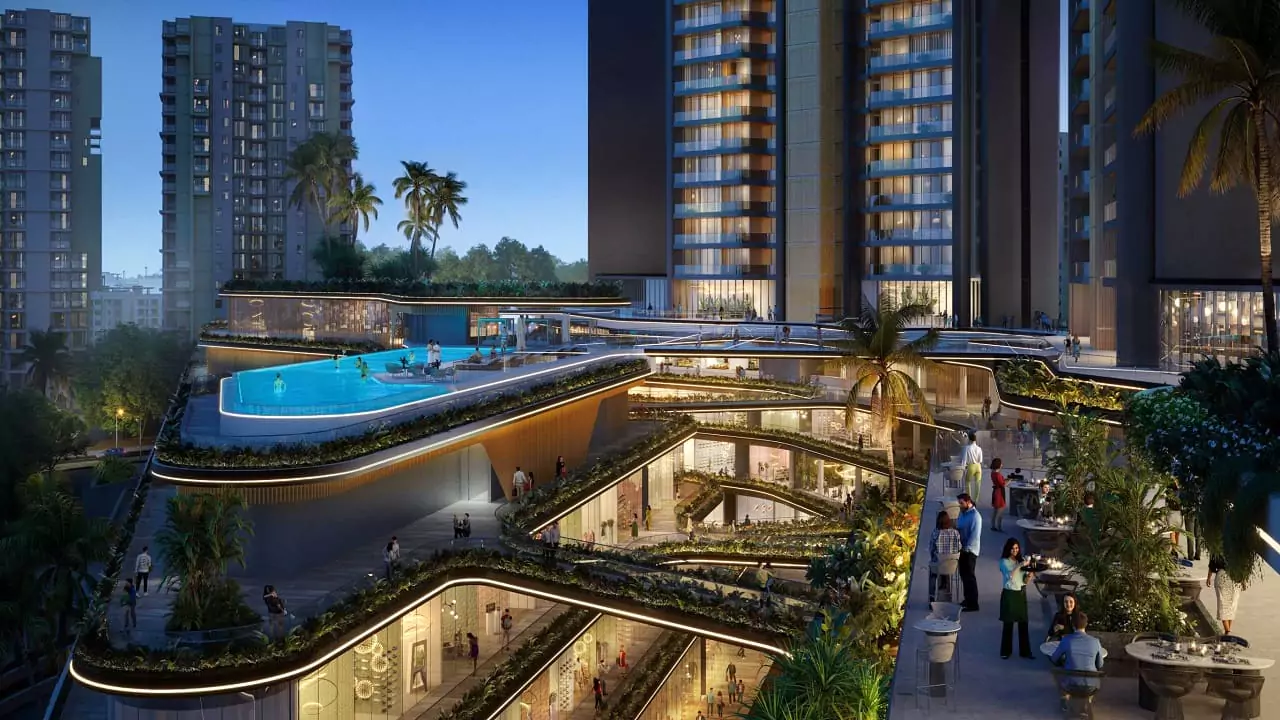Ganga Nine Zero — Clubhouse & Pool Deck
