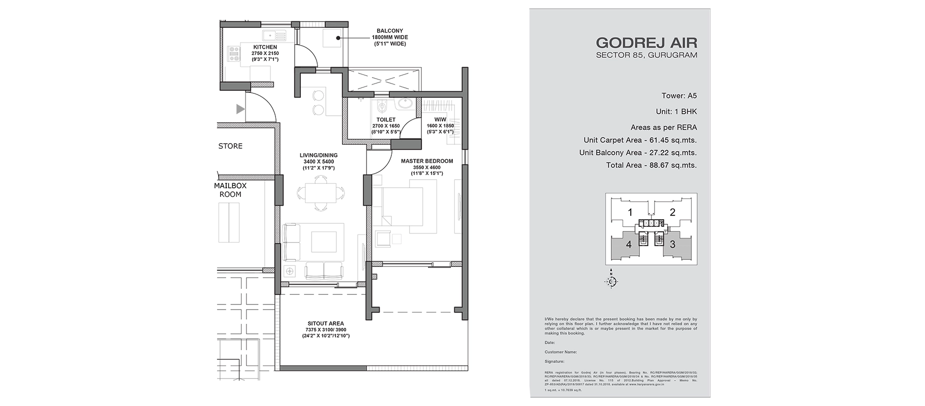 Godrej Air — Floor Plan 1
