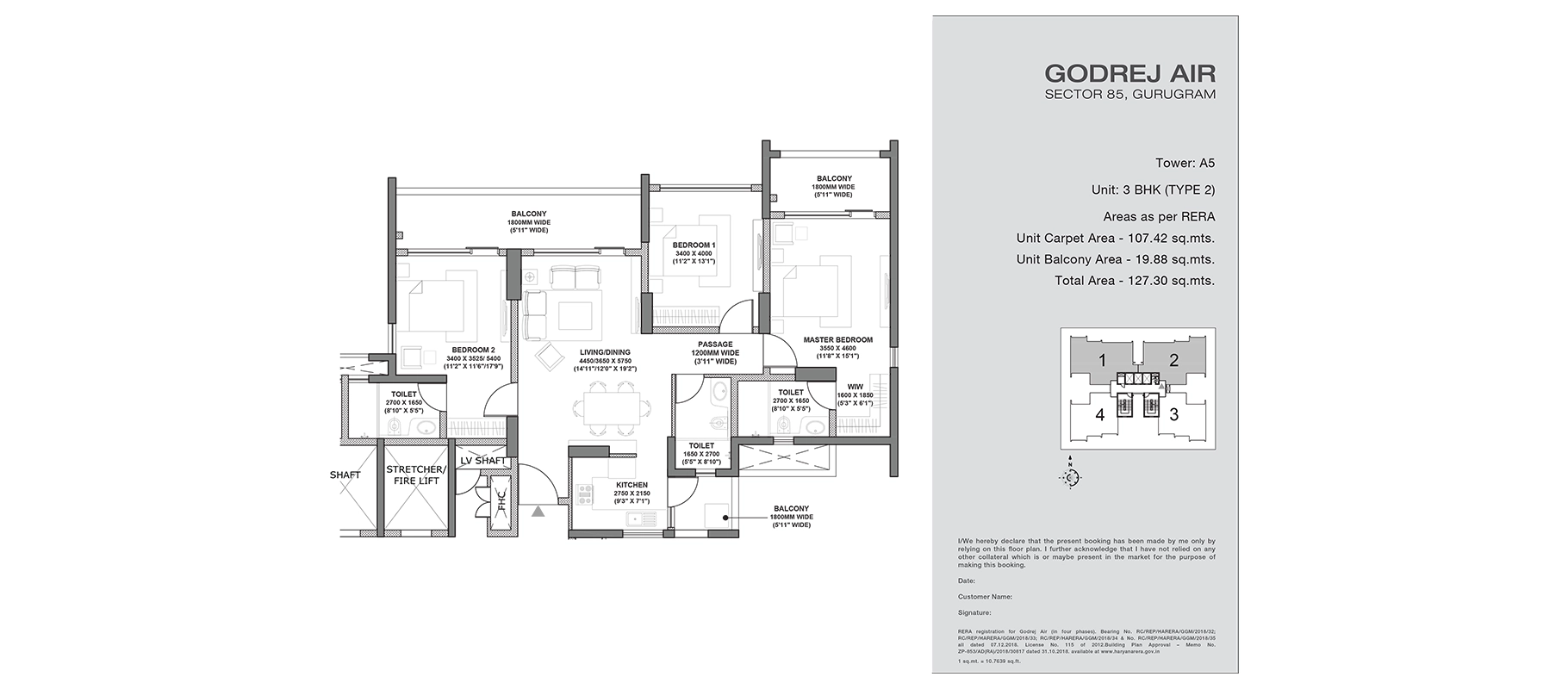 Godrej Air — Floor Plan 3