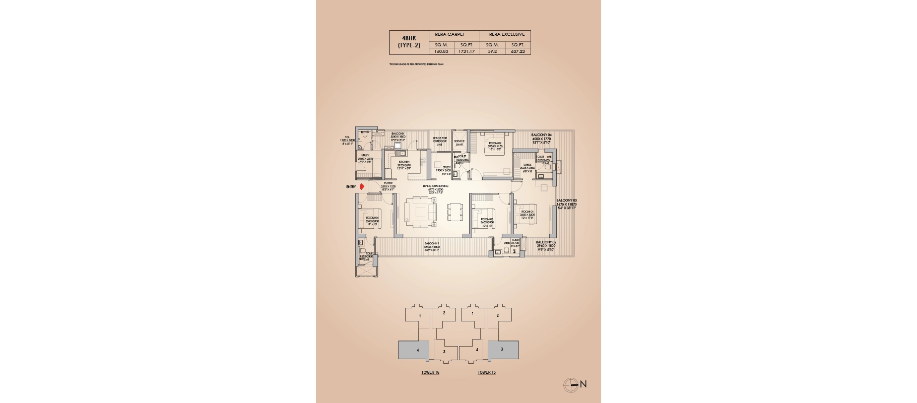 Godrej Aristocrat — Floor Plan 3