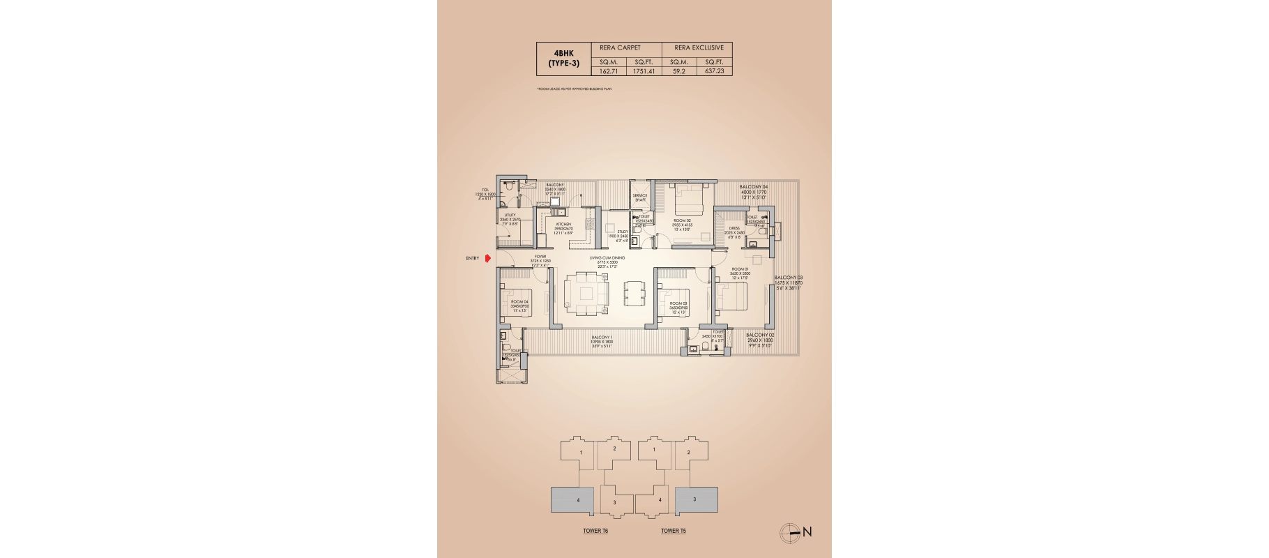 Godrej Aristocrat — Floor Plan 4