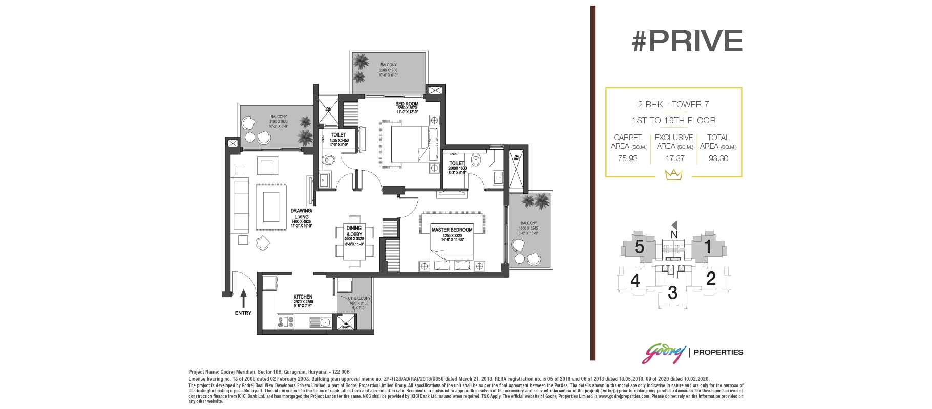 Godrej Meridien — Floor Plan 1