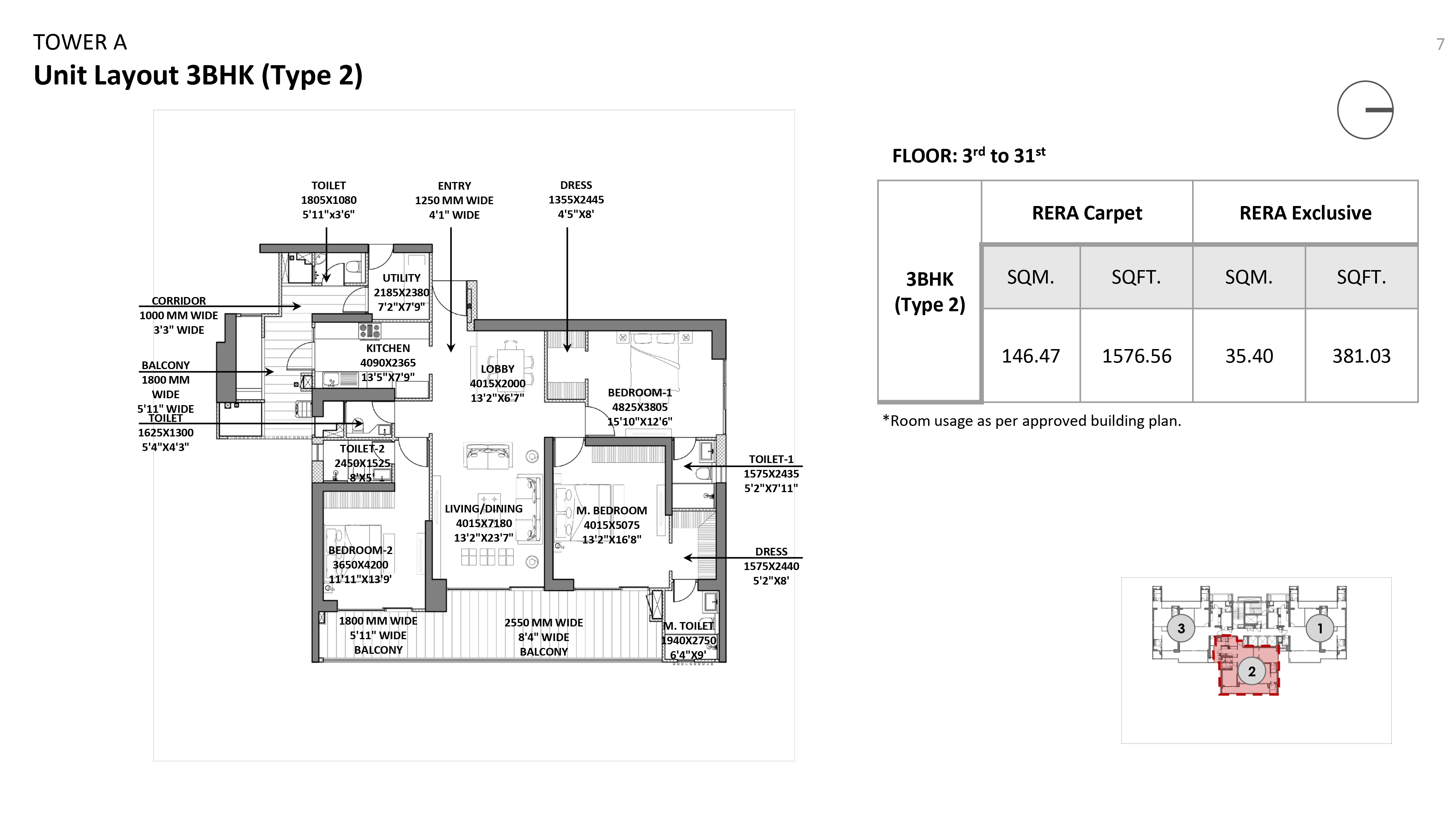Godrej Miraya — Floor Plan 1