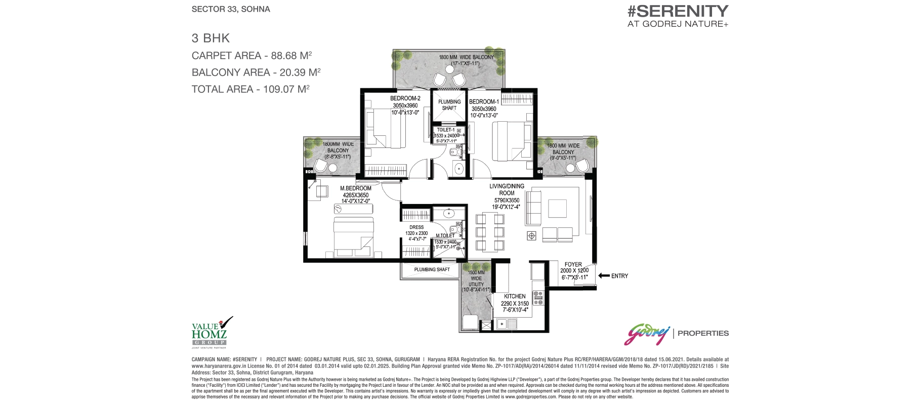 Godrej Nature Plus — Floor Plan 3